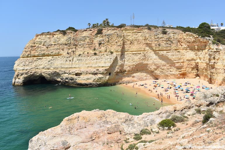 Vista sobre a Praia do Carvalho, Algarve