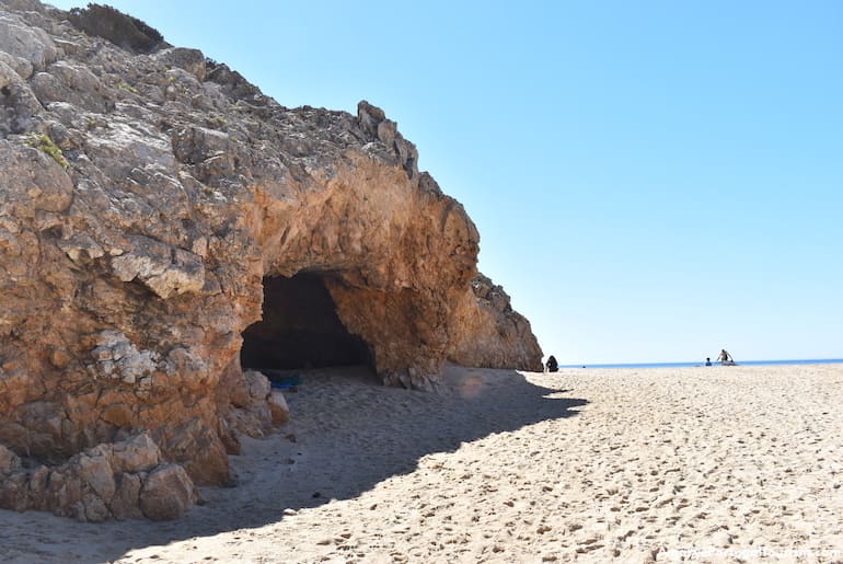 One of the caves in Praia das Furnas, Algarve