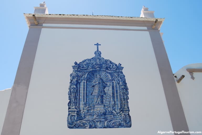 Tile panel on São Lourenço Church, Almancil