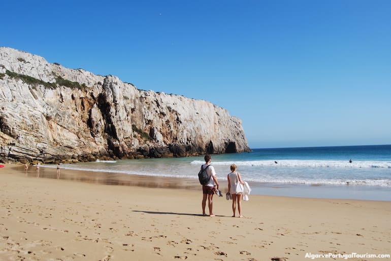 Surfistas na Praia do Beliche, Sagres, Algarve