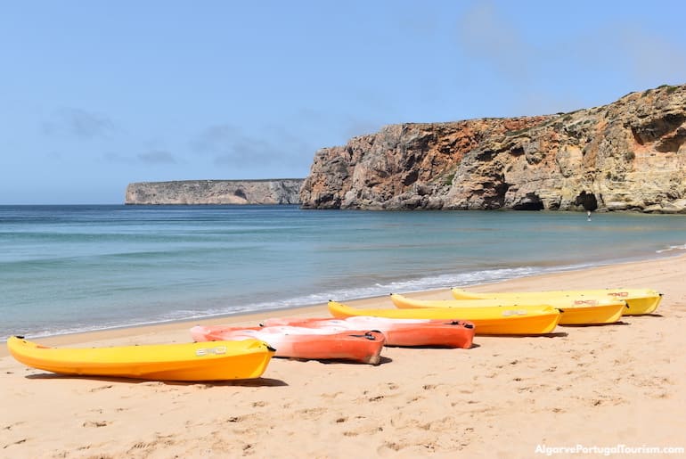 Kayaks in Beliche Beach, Algarve